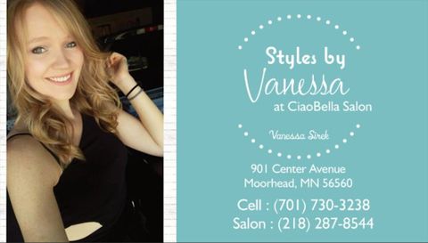 Illustration of Styles by Vanessa, beauty salon in Moorhead, MN